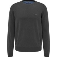 Fynch-Hatton Pullover im Baumwoll-Strick mit Logo-Stickerei von FYNCH-HATTON