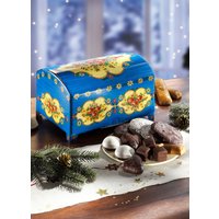 Geschenk-Truhe Lebkuchenspezialitäten, Blau