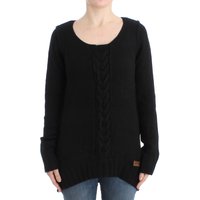 Cavalli Damen schwarzer Strickpullover aus Wolle Cavalli Damen schwarzer Strickpullover aus Wolle