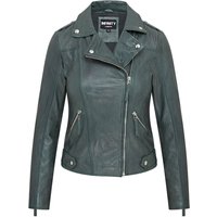 Gr�ne Biker-Lederjacke f�r Damen - Denver