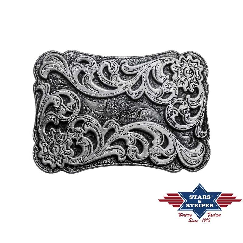 Gürtelschnalle, Buckle Motiv Floral von Stars & Stripes