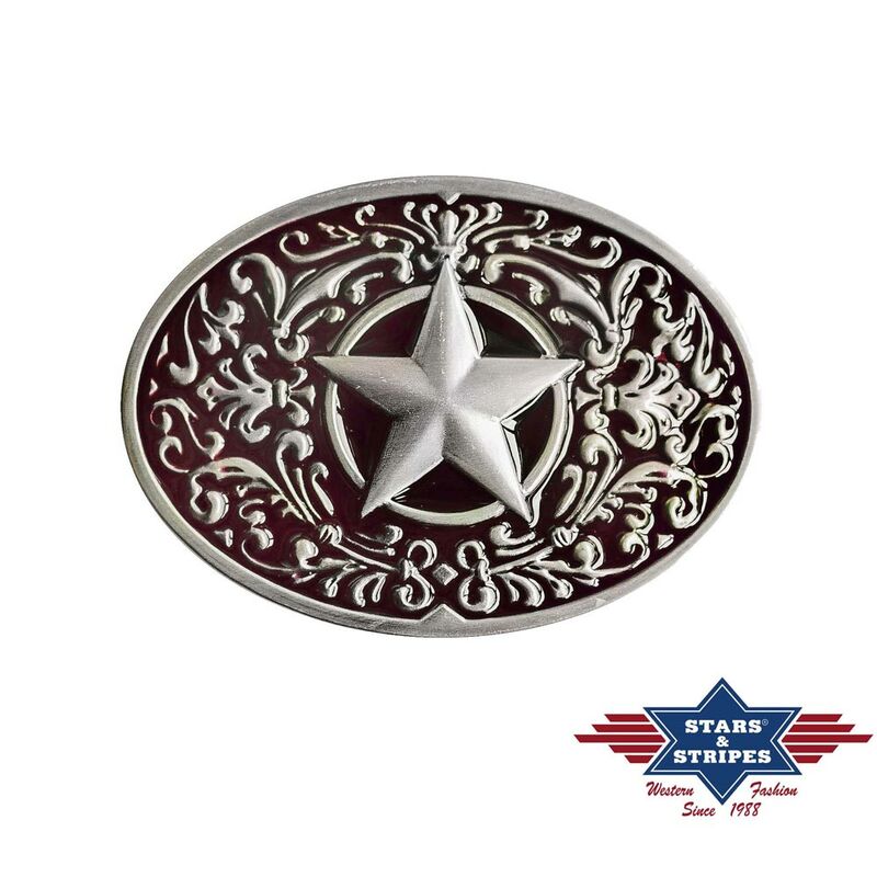 Gürtelschnalle, Buckle Motiv Texas Stern"" von Stars & Stripes