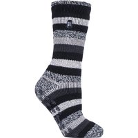HEAT HOLDERS - Rutschfeste Damen-Thermo-Slipper-Socken mit Griffen
