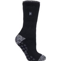 HEAT HOLDERS - Rutschfeste Damen-Thermo-Slipper-Socken mit Griffen