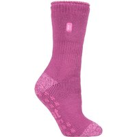 HEAT HOLDERS - Rutschfeste Damen-Thermo-Slipper-Socken mit Griffen