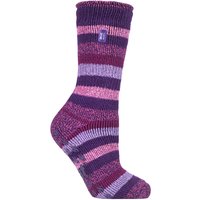 HEAT HOLDERS - Rutschfeste Damen-Thermo-Slipper-Socken mit Griffen