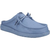 HEYDUDE Wally Slip Canvas 100% Baumwolle Männer Elemental Blau Hausschuhe