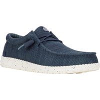 HEYDUDE Wally Stretch Mesh Polyester Herren Marine Bootsschuhe