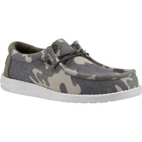 HEYDUDE Wally Washed Camo Polyester Herren Camo Bootsschuhe