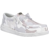 HEYDUDE Wally Washed Camo Polyester Herren Graustufen Wüste Camo Bootsschuhe