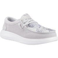 HEYDUDE Wendy COMF Leder Damen Graue/Schlangen Mokassins Schuhe HEYDUDE Wendy COMF Leder Damen Graue/Schlangen Mokassins Schuhe