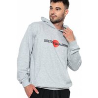 HIDETOSHI WAKASHIMA "1st" Herren Oversized Hoodie grau