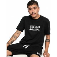 HIDETOSHI WAKASHIMA "1st" Herren Oversized T-Shirt schwarz HIDETOSHI WAKASHIMA "1st" Herren Oversized T-Shirt schwarz