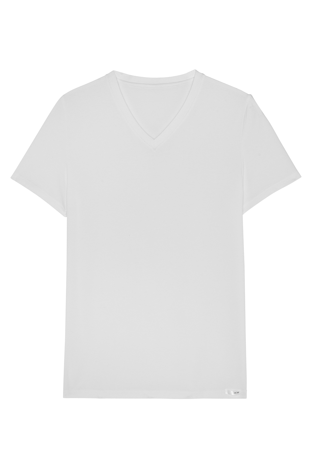 HOM T-Shirt V-Neck Tencel Soft XL weiß