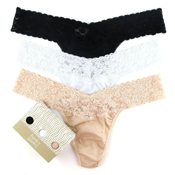 Hanky Panky 3-er-Pack Cotton Low Rise Thong