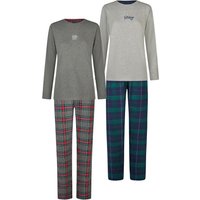 Happy Shorts Damen Pyjama ChristmasSchlafanzug, Pyjama Set, Nachtwäsche