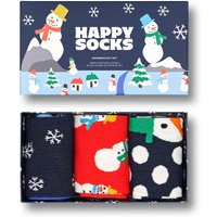 Happy Socks 3er Pack Socken in Geschenkbox mit Schneemann-Motiven von Happy Socks