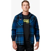 Hard Yakka GESTEPPTES FLANELL-Hemd-Jacke für Herren Blau