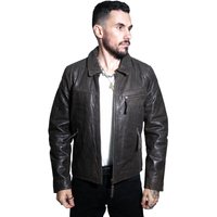Harrington-Lederjacke aus Rindsleder für Herren-Lima