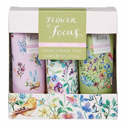 Heathcote & Ivory Flower of Focus Handcreme Trio | Vegane Handcreme | Rosmarin | Lavendel | Süße Orange | Reiseset | Handcremeset | 3 x 30ml von Heathcote & Ivory