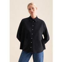 Hemdbluse Damen Dunkelblau