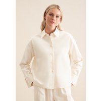 Hemdbluse Damen Ecru