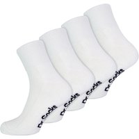 Herren Bamboo Diabetiker Knöchelsocken | Dr.Socks | Extra Wide Trainer Socken in Schwarz & Weiß - Weiß