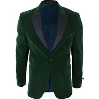 Herren-Blazer aus grünem Samt-Dinner-Smoking-Anzug