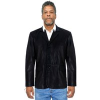 Herren-Blazer mit 3 Knöpfen aus Leder – Dubai