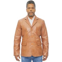 Herren-Blazer mit 3 Knöpfen aus Leder – Dubai