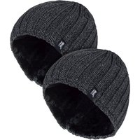 Herren Chunky Weiche Winter Rippmütze - 2er Pack