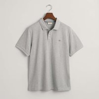 Herren Gant Besticktes Archive Shield Polo-Shirt in Grau