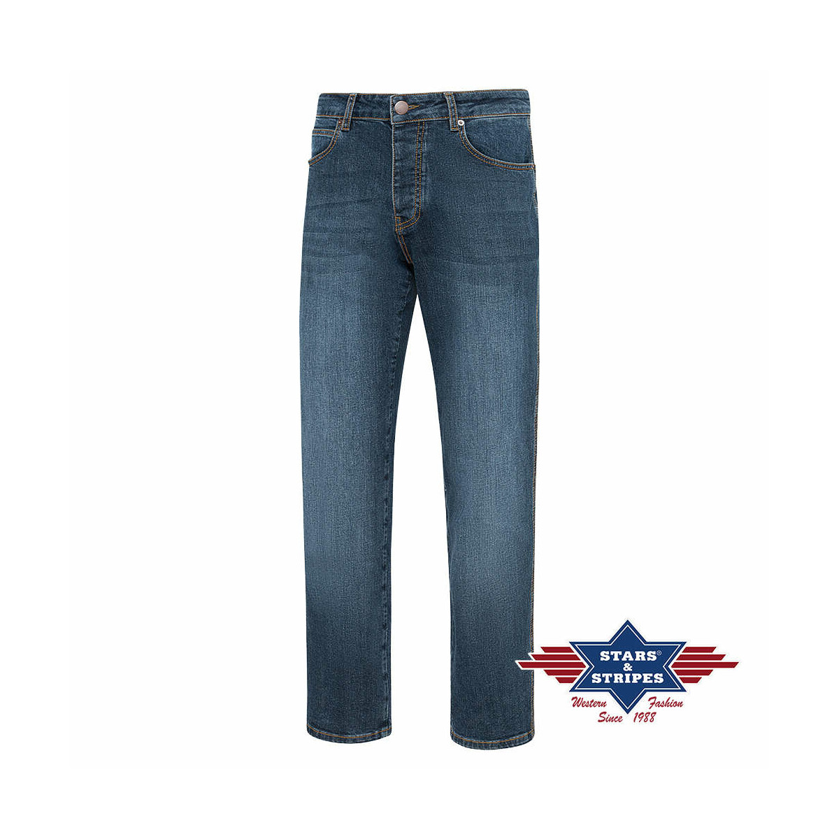 Herren Jeans Hose Bootcut-Jeans v. Stars&Stripes von Stars & Stripes