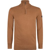 Herren-Pullover der Marke Presly & Sun. Der Pullover von Presly & Sun ist aus Bio-Baumwolle hergestellt und hat eine normale Passform. Die weiche Baumwolle sorgt für hohen Tragekomfort.  Marke: Presly & SunModellname: Lewis Zip Knitted Pullover Kategorie: HerrenpulloverMaterialien: BaumwolleFarbe: braun