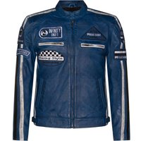 Herren Racing Leder Bikerjacke-Portland
