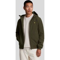 Herren-Softshelljacke mit Fleece-Rückseite in Grün