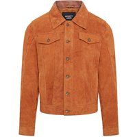 Herren Trucker Jeansjacke aus Ziegenwildleder im Westernstil - Yangon