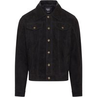 Herren Trucker Jeansjacke aus Ziegenwildleder im Westernstil - Yangon