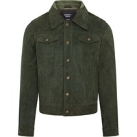 Herren Trucker Jeansjacke aus Ziegenwildleder im Westernstil - Yangon