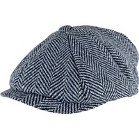 Herringbone-Muster Fleece gefüttert Winter Wolle Newsboy Hut Kappe