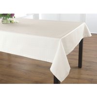 Hochwertige Damast-Tischdecken vom Curt Bauer, Champagner, Grösse 140 (Tischdecke, 130/225 cm)