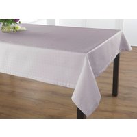 Hochwertige Damast-Tischdecken vom Curt Bauer, Grau, Grösse 145 (Tischdecke, 130/275 cm)