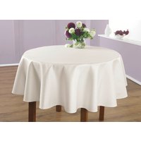 Hochwertige Damast-Tischdecken vom Curt Bauer, Champagner, Grösse 190 (Tischdecke oval, 140/190 cm)