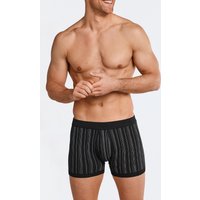 Hose kurz Feinripp 2er-Pack mit Eingriff schwarz gestreift - Original Classics 6 von Schiesser