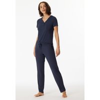Hose lang/extra-lang Modal blau - Mix+Relax 80 von Schiesser