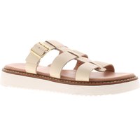 Hush Puppies Damen Sandalen Celeste Slip-On Gladiator Leder Schnalle Beige