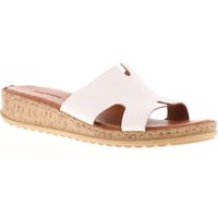 Hush Puppies Damen Sandalen Niedrige Keil-Eloise Leder Schlupfschuhe weiß Hush Puppies Damen Sandalen Niedrige Keil-Eloise Leder Schlupfschuhe weiß