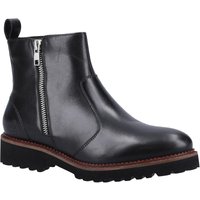 Hush Puppies Grace Zip Wildleder Damen Schwarz Stiefel