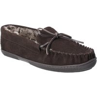 Hush Puppies Herren Ace Slip On Leder Pantoffel (Schokolade)