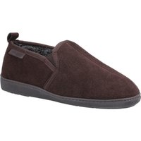 Hush Puppies Herren Arnold Slip On Leder Pantoffel (Braun)